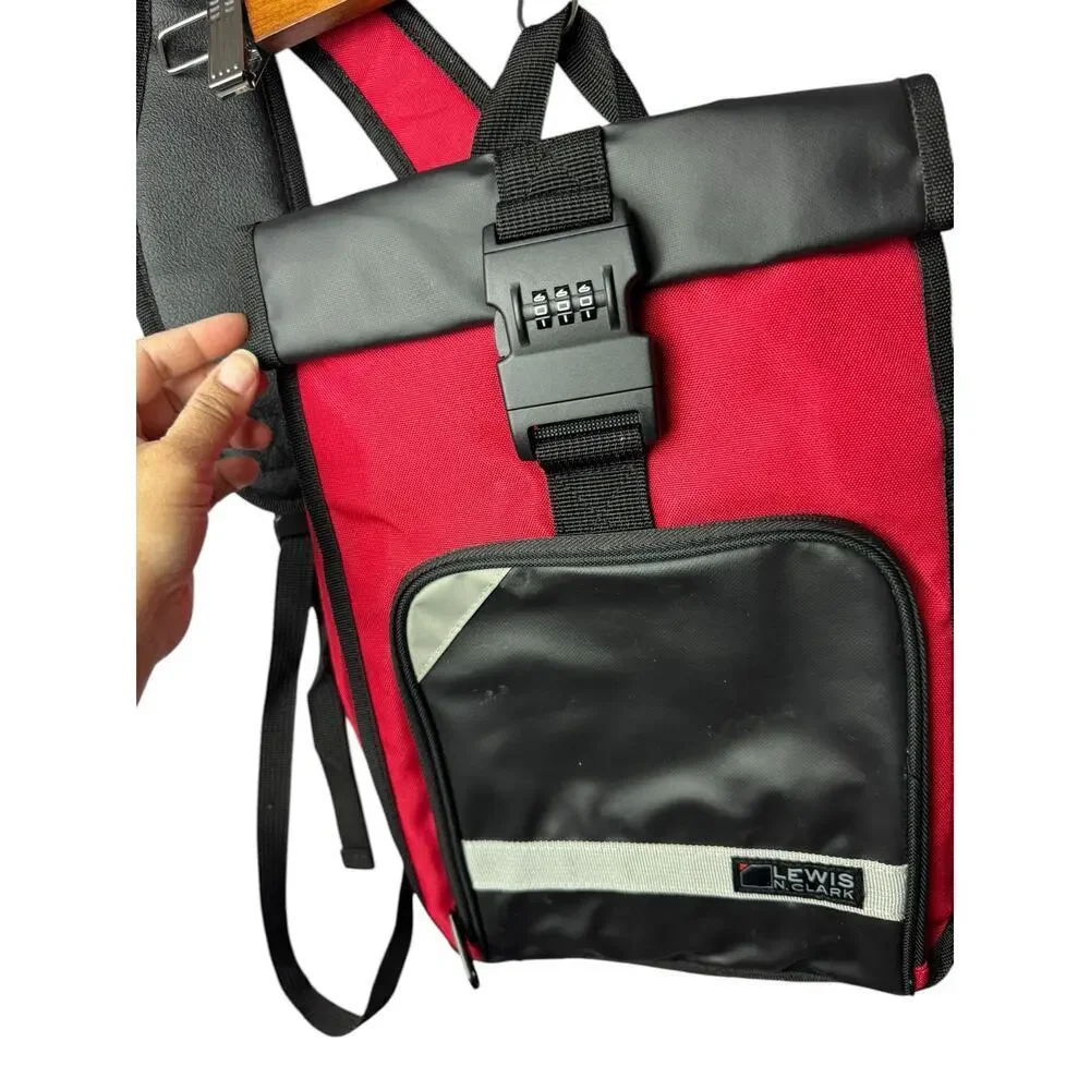 Lewis N. Clark‎ Red Black Travel Backpack